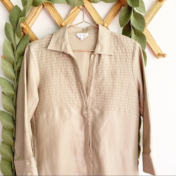 MaxMara Pintuck Shirt Dress with Pockets - Picture 2 of 7